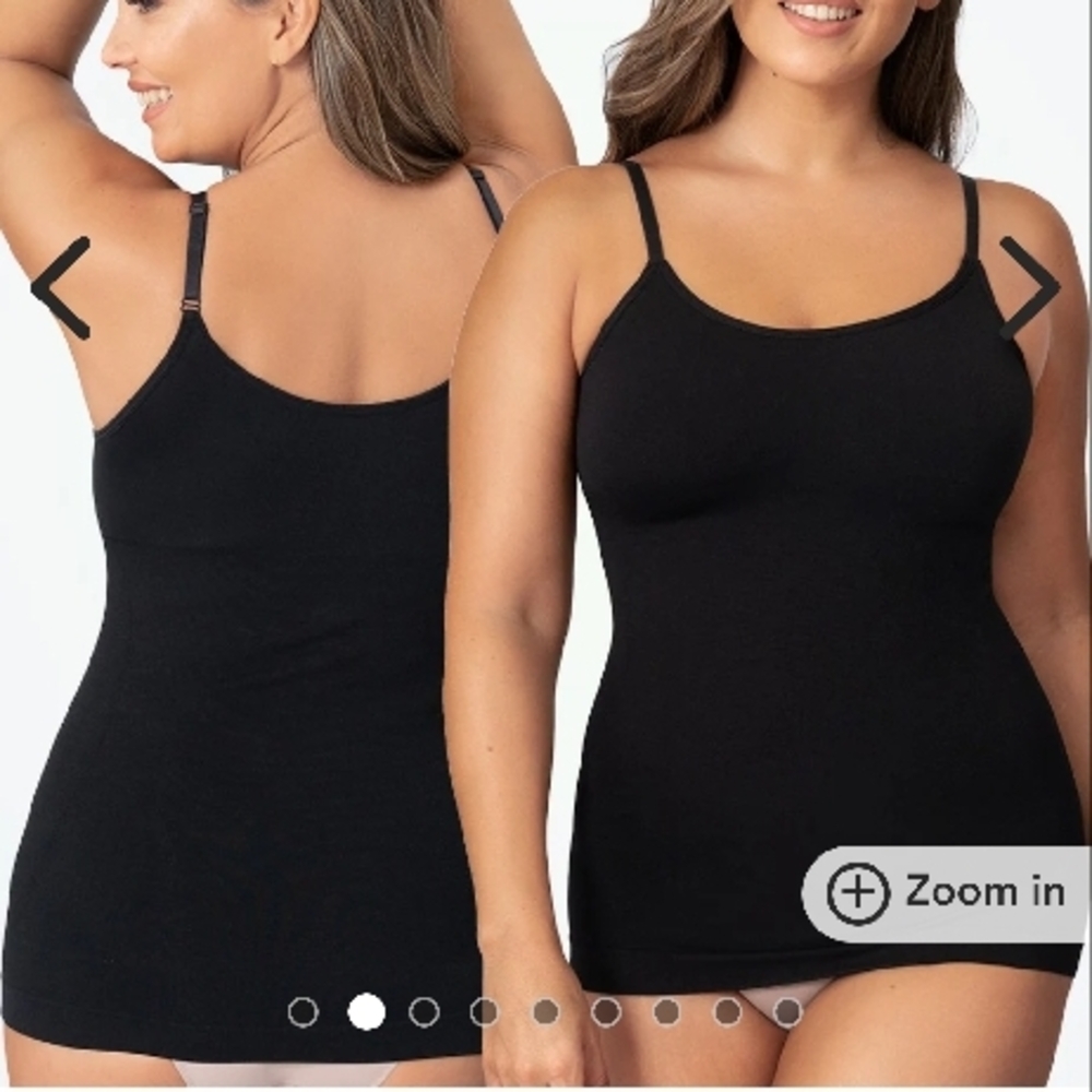 Shapermint Essentials Scoop Neck Cami in Black (2 Pack)